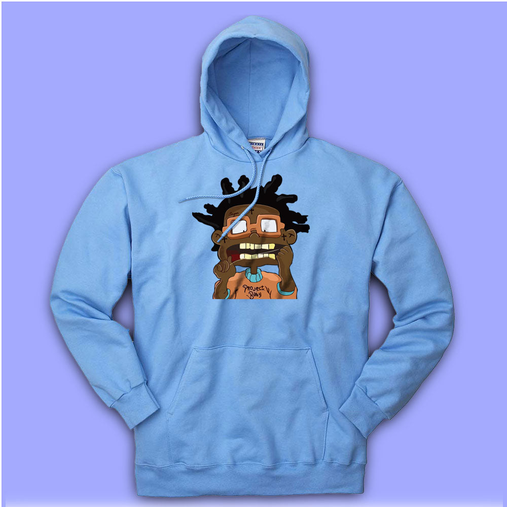 Kodak Black Flossin Rugrats Men S Hoodie BlacksWhite