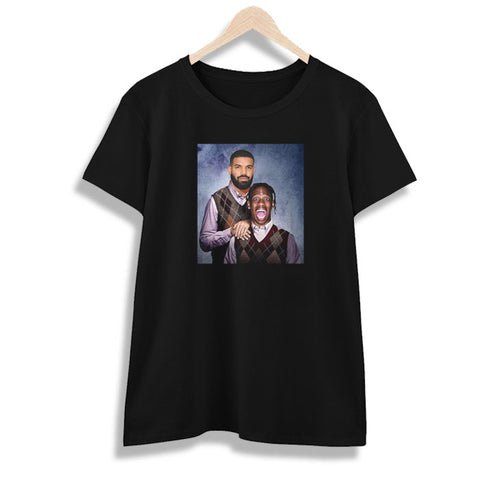 Drake Travis Scott Rap Drake For All the Dogs Tee Step Bros Travis funny Merch WOMEN T SHIRT