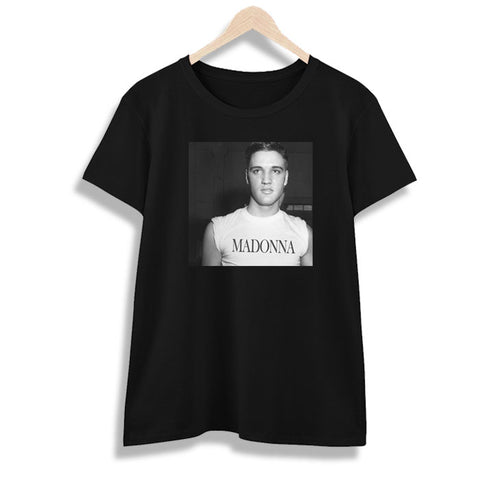 Elvis Wearing Madonna WOMEN T SHIRT