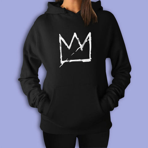 Basquiat Crown Jean Michel Basquiat Graffiti Street Art Andy Warhol Aesthetic Streetwear Tumblr Women'S Hoodie