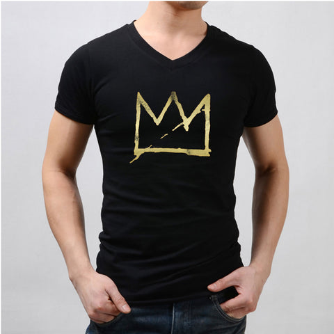 Basquiat Crown Jean Michel Basquiat Men'S V Neck