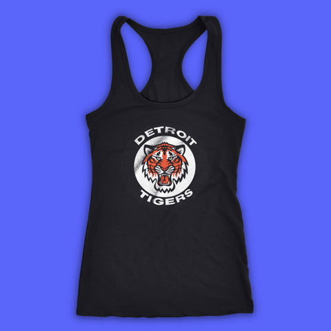 Detroit Tigers Baseball Logo Women'S Tank Top Racerback