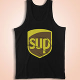 Funny Sup What'Sup Ups Logo Men'S Tank Top