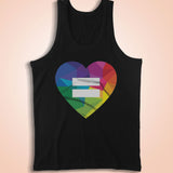 Gay Pride Heart Men'S Tank Top