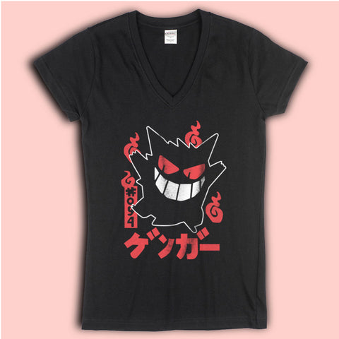 Gengar Pokemon Mega Gengar Women'S V Neck