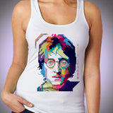 John Lennon Art Women'S Tank Top