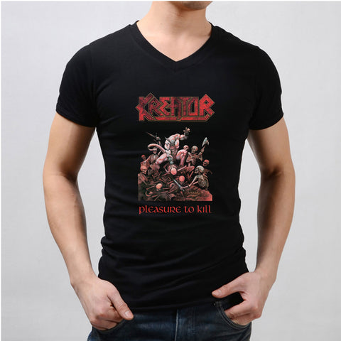 Kreator Pleasure To Kill Men'S V Neck