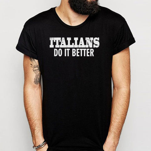 Madonna Italians Do It Better Black Print Copy Woman Singer Men'S T Shirt