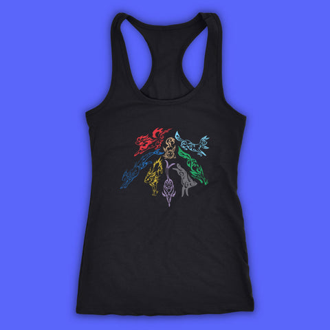 Pokemon Eevee Evolutions Tribal Women'S Tank Top Racerback