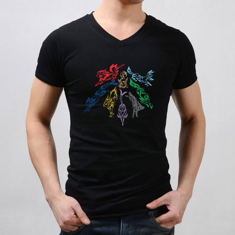 Pokemon Eevee Evolutions Tribal Men'S V Neck