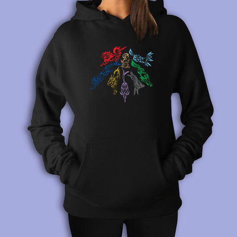 Pokemon Eevee Evolutions Tribal Women'S Hoodie