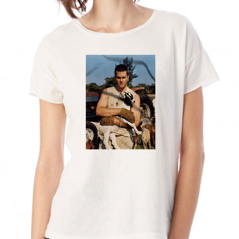 Tom Brady Holding A Goat Women'S T Shirt – BlacksWhite