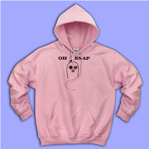 Pink snap on store hoodie