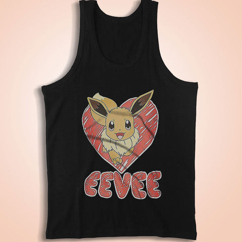 Pikachu Pokemon Eevee Evolution Men'S Tank Top