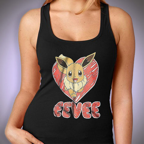 Pikachu Pokemon Eevee Evolution Women'S Tank Top