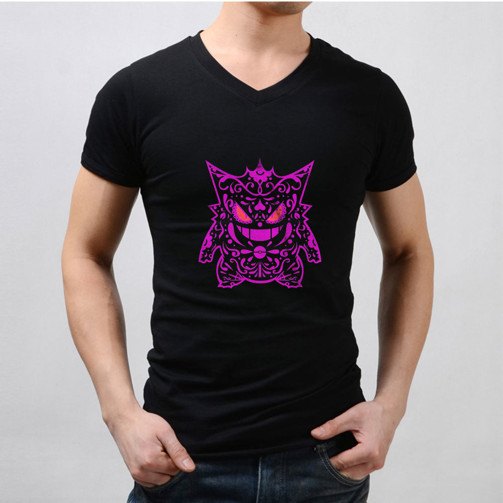 Shiny Pokemon Mega Gengar Women'S V Neck – BlacksWhite